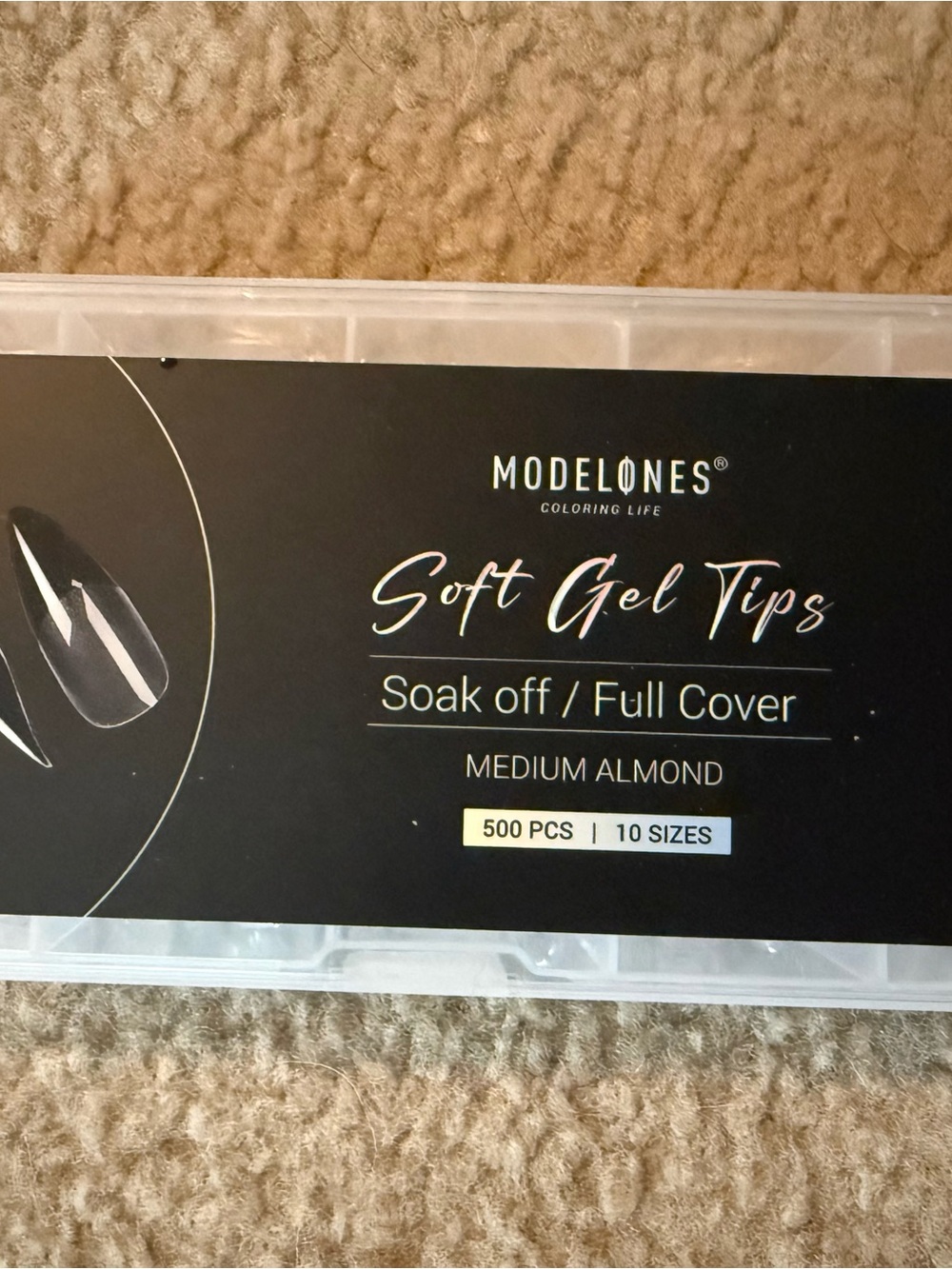 MODELONES Soft Gel Tips - Medium Almond Press-On Nails